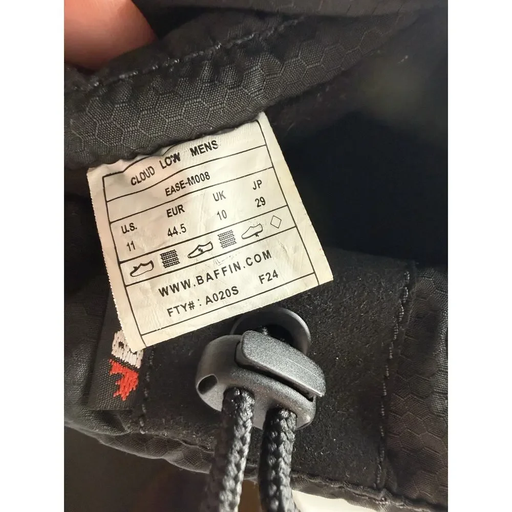 $189 Baffin Men’s CLOUD LOW Waterproof Breathable Lightweight Winter Size 11